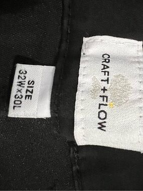 Craft + Flow Men's Black Dress Pants